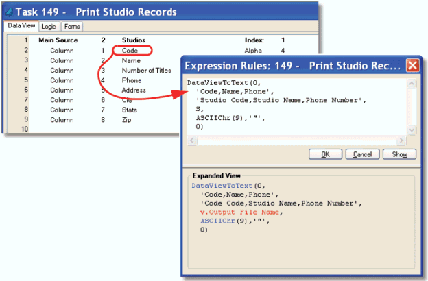 Reference: How Do I Export Data into a Text File? (Magic xpa 3.x)